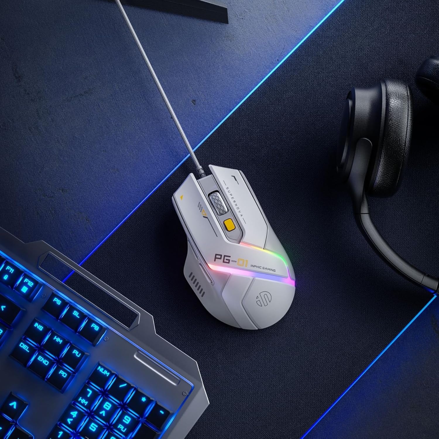 Souris Gaming PG-01 - RGB et DPI 12800 Ajustable